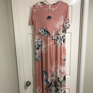 Pink Blush Maxi Dress *New**